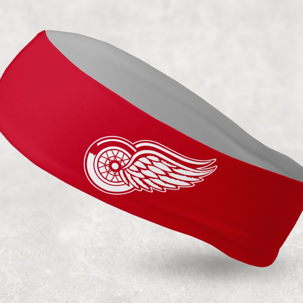 2 Pack - NEW - Reversible Detroit Red Wings Headband